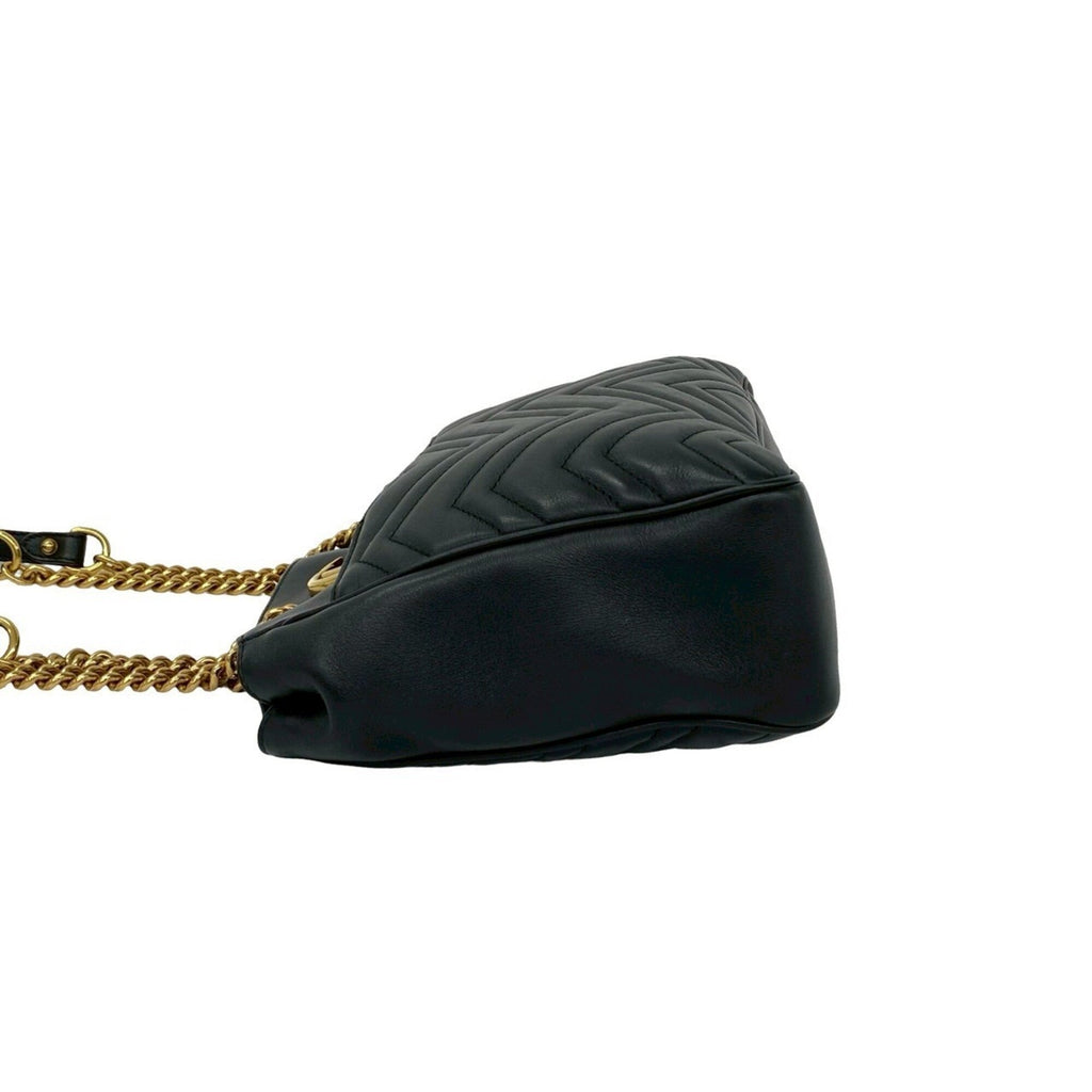 Gucci Black Leather Shoulder Bag Tote Bag (Pre-Owned)