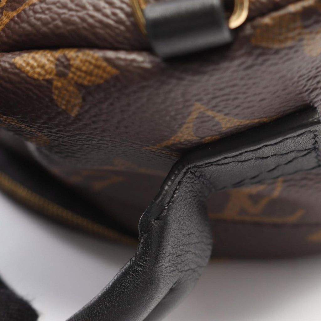 Louis Vuitton Black Brown Monogram Monogram Leather Backpack