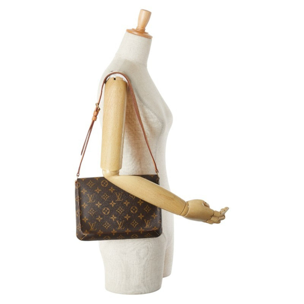 Louis Vuitton Monogram Brown Pvc Leather Handbag Shoulder Bag