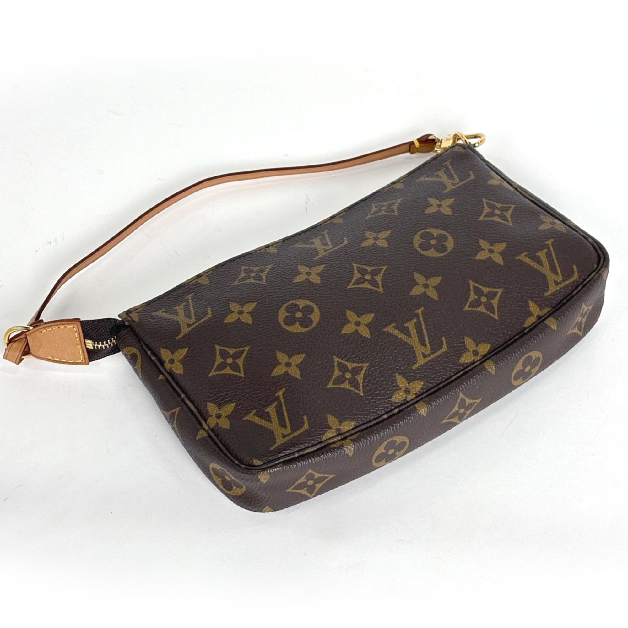 Louis Vuitton Brown Monogram Pochette Pouch