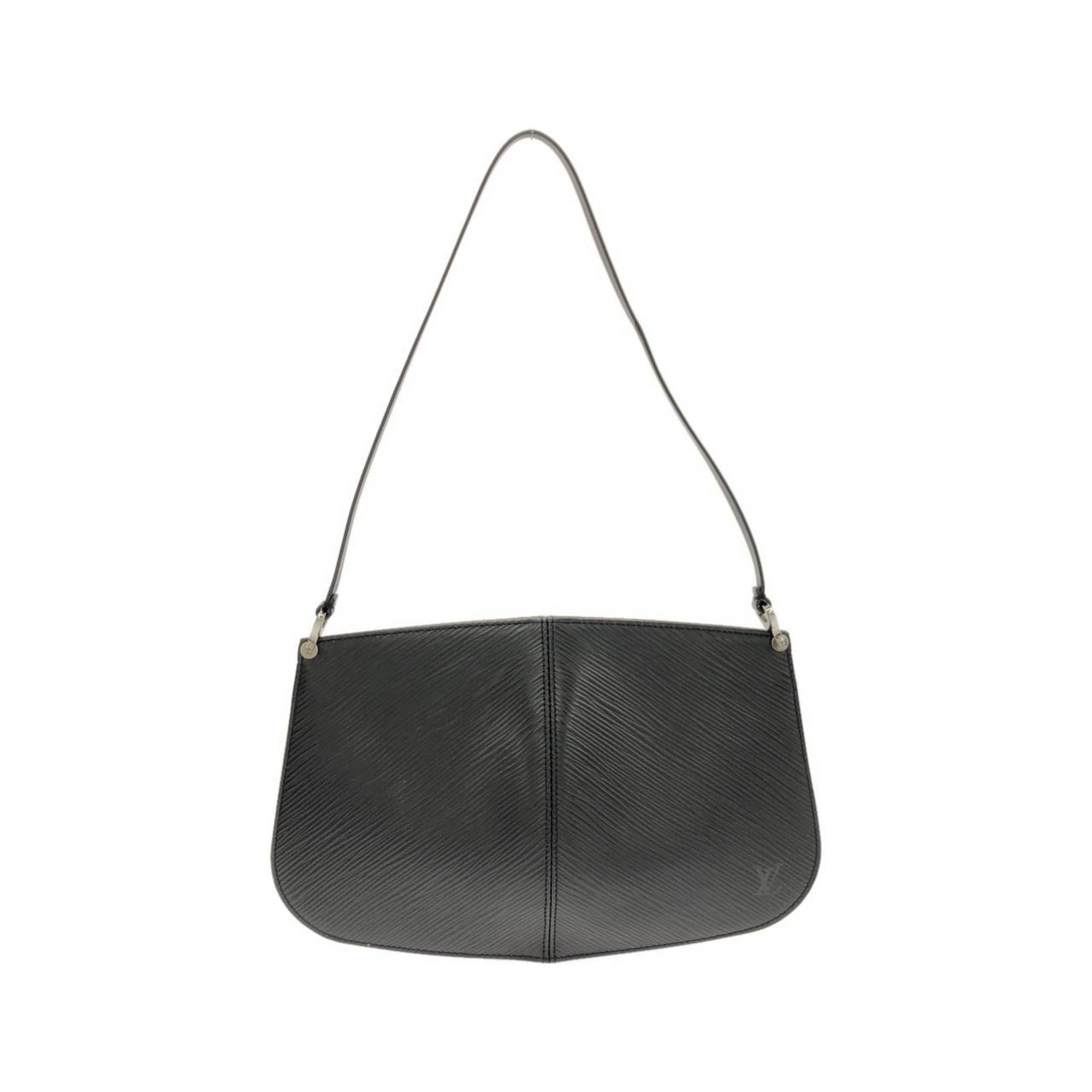 Louis Vuitton Black Leather Pochette Pouch