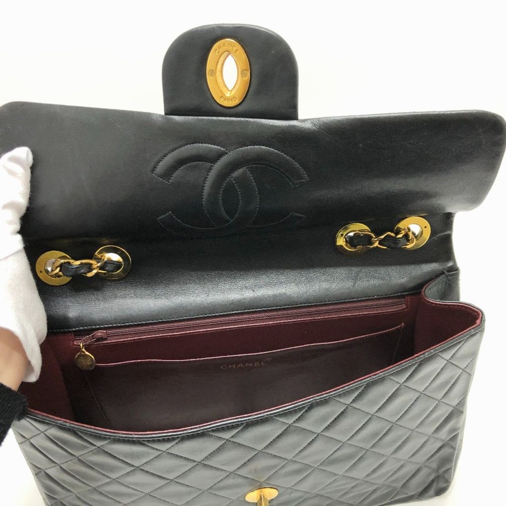 Chanel Black Leather Shoulder Bag
