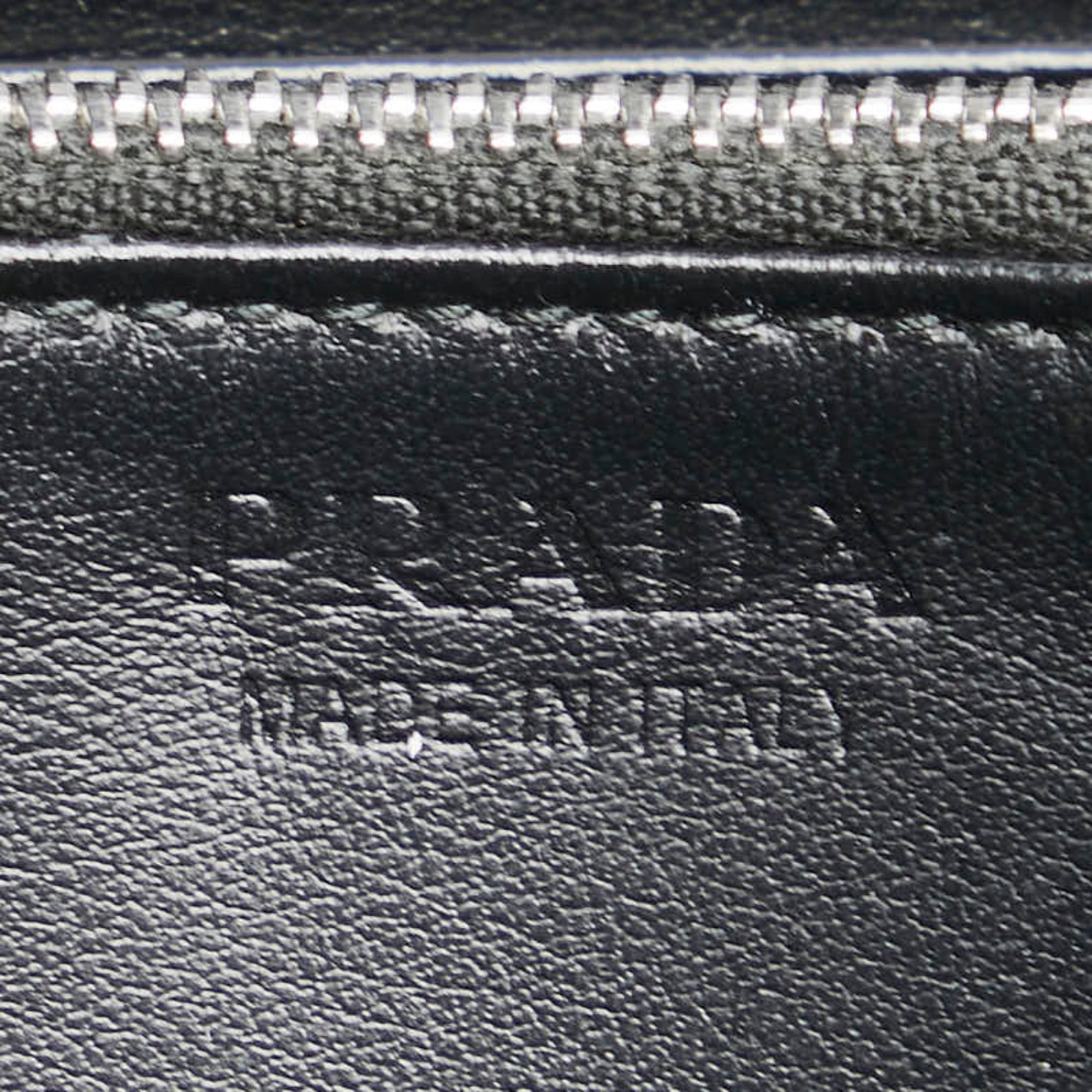 Prada Black Leather Long Wallet (Bi-Fold)