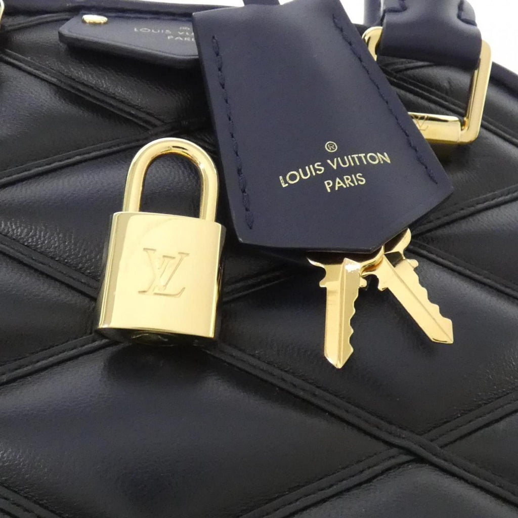 Louis Vuitton Navy Leather Handbag