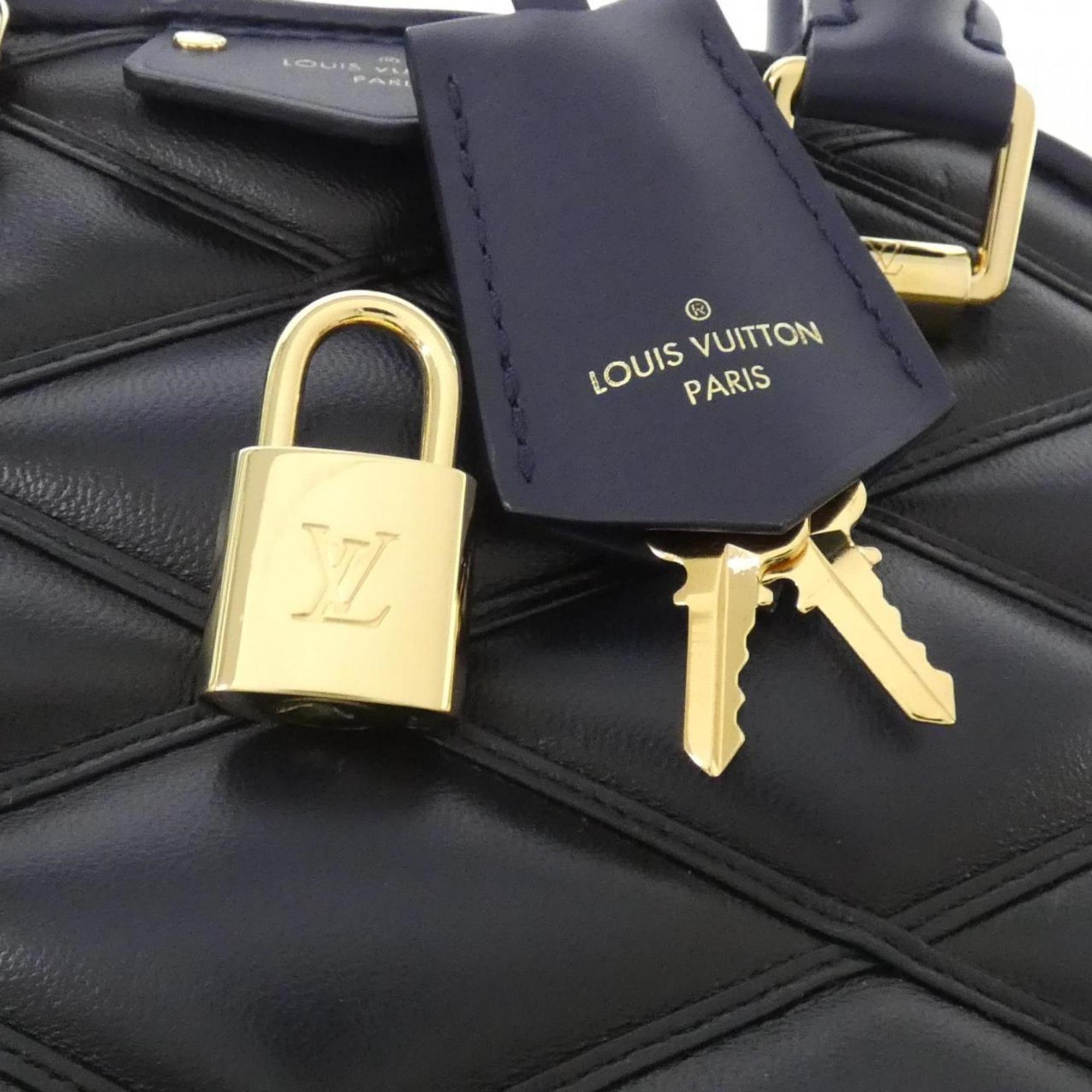 Louis Vuitton Navy Leather Handbag