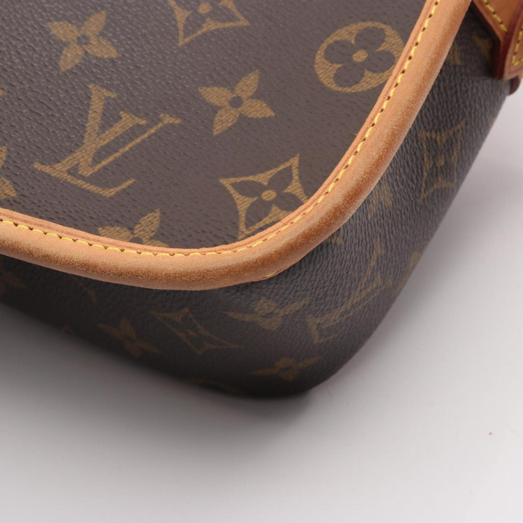 Louis Vuitton Brown Monogram Coated Canvas Leather Shoulder Bag