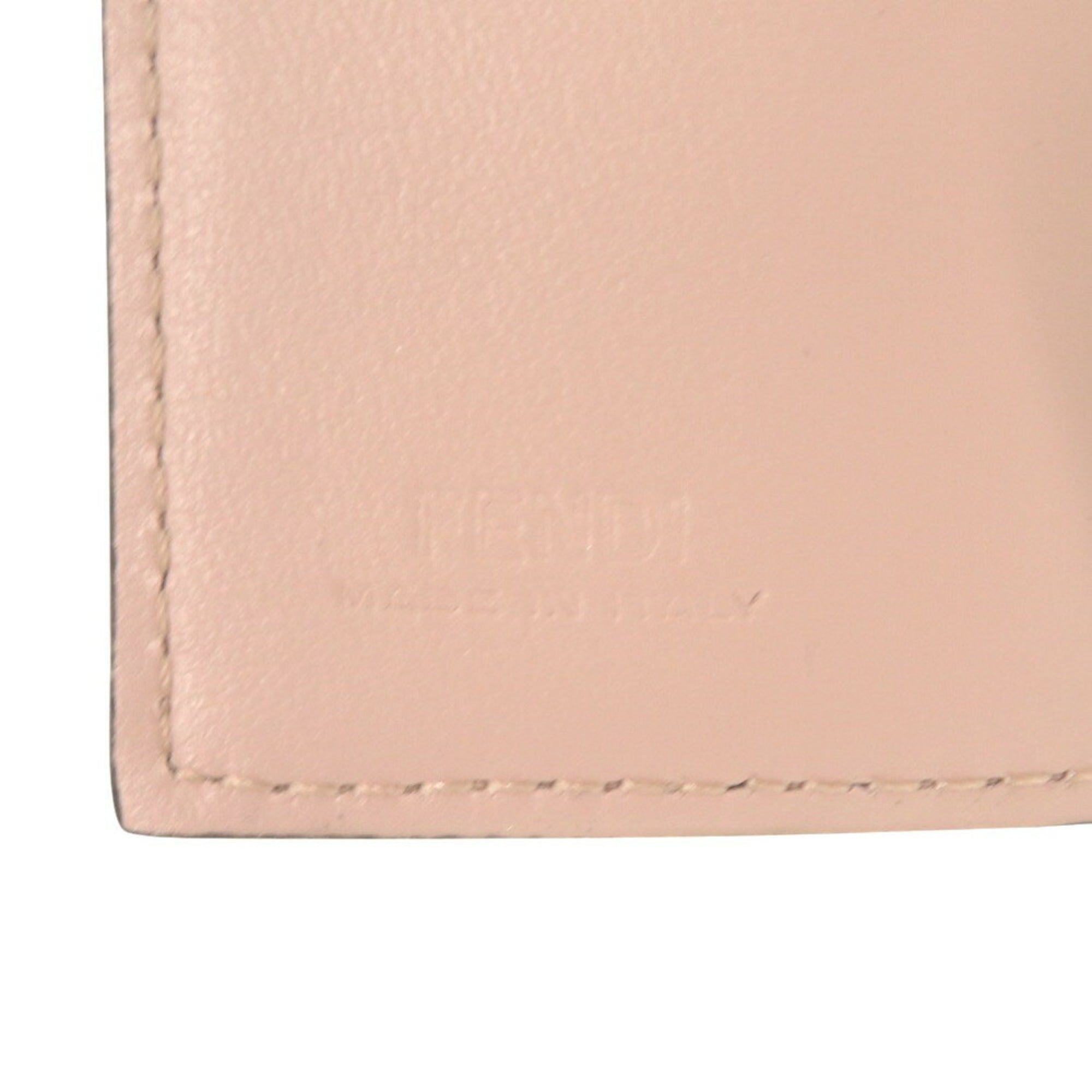 Fendi Pink Leather Wallet (Tri-Fold)