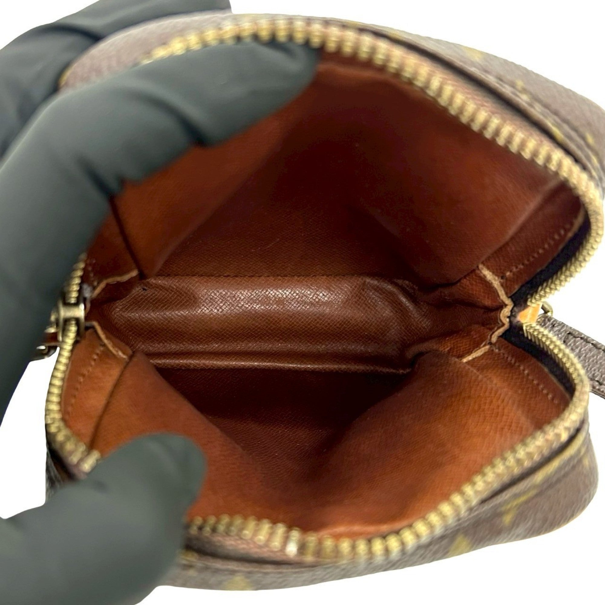 Louis Vuitton Brown Leather Pvc Pochette Shoulder Bag