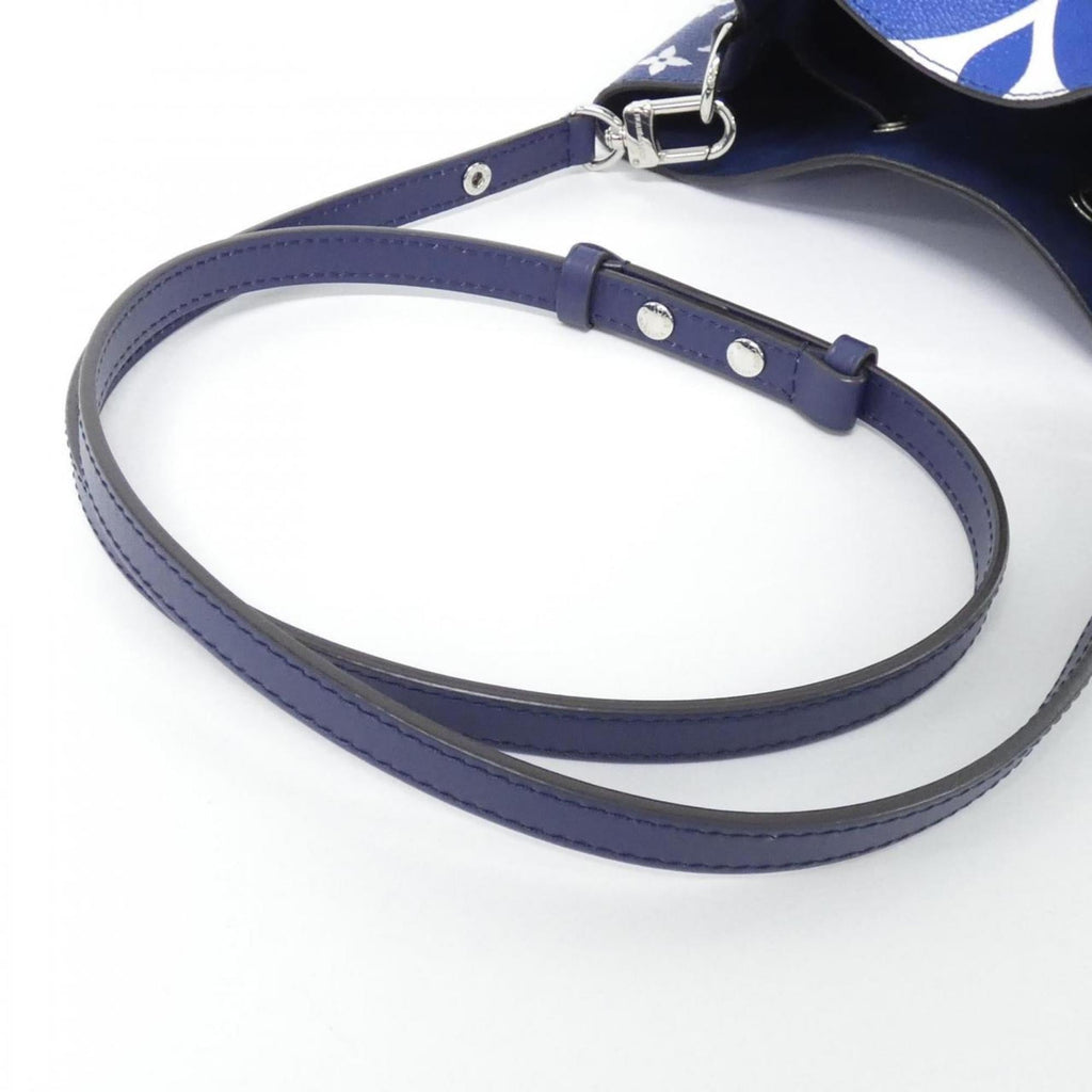 Louis Vuitton Blue Coated Canvas Shoulder Bag
