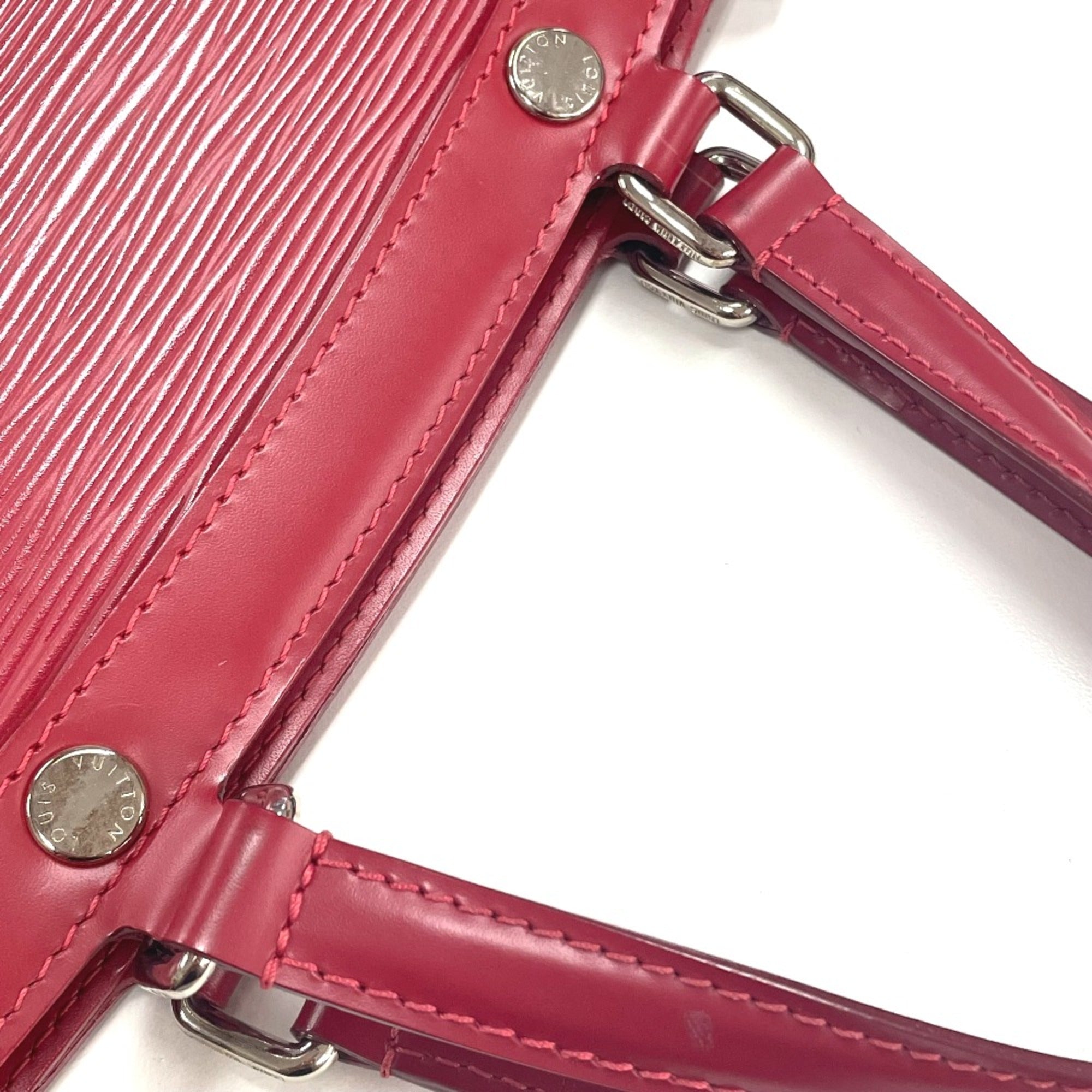 Louis Vuitton Red Leather Handbag