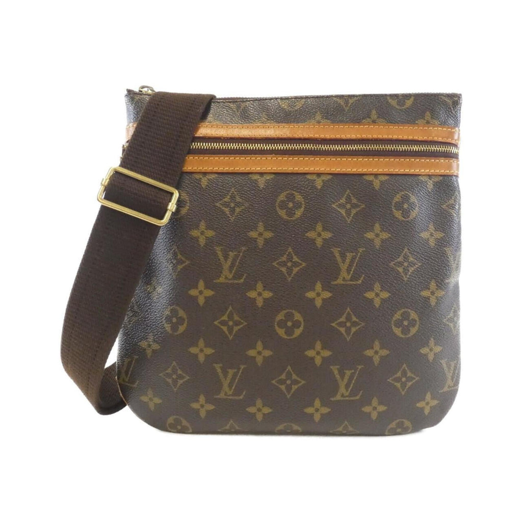 Louis Vuitton Marron Coated Canvas Pochette Shoulder Bag