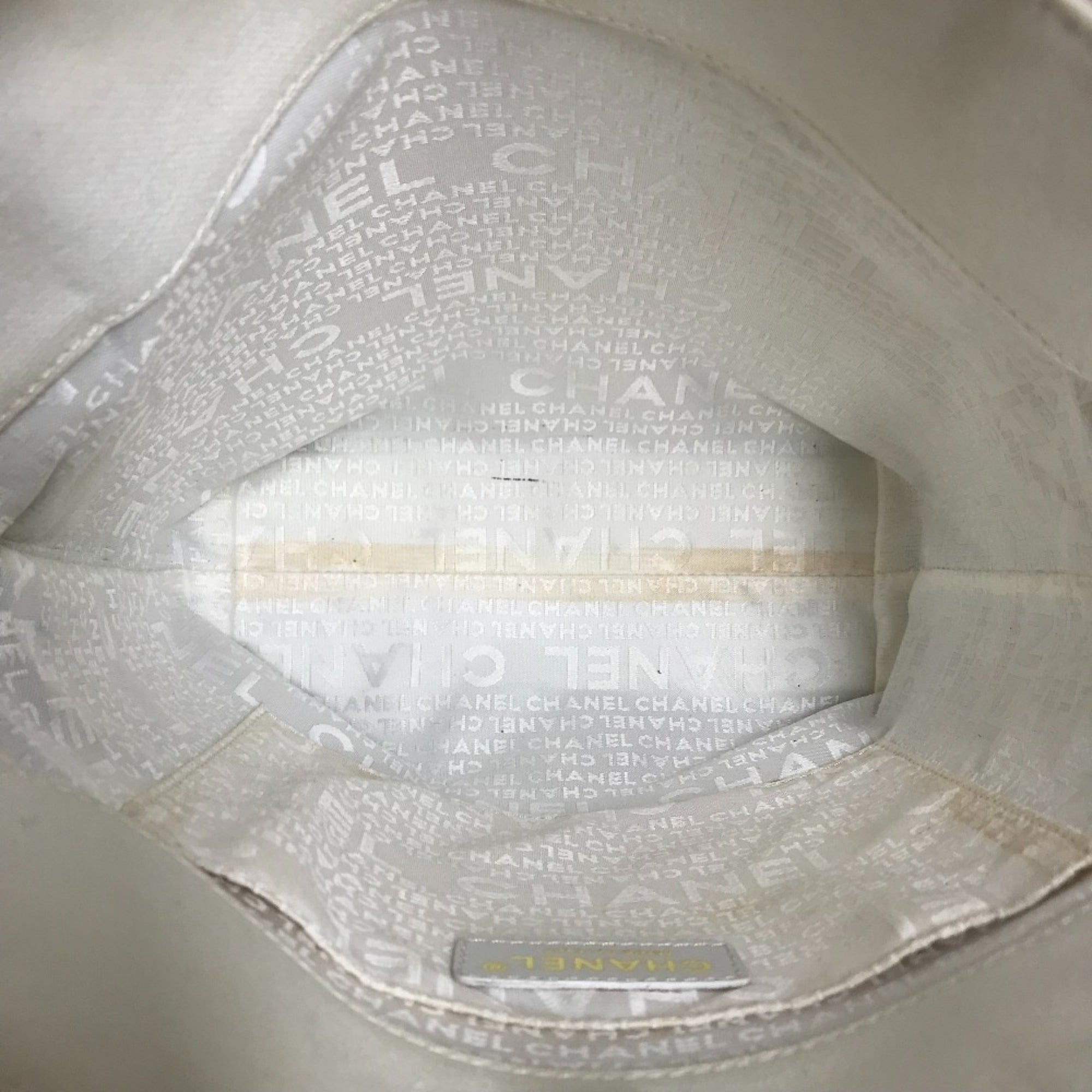 Chanel Gray Cloth Shoulder Bag