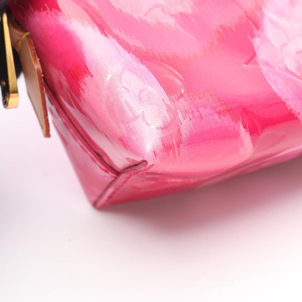 Louis Vuitton Pink Leather Pvc Pouch