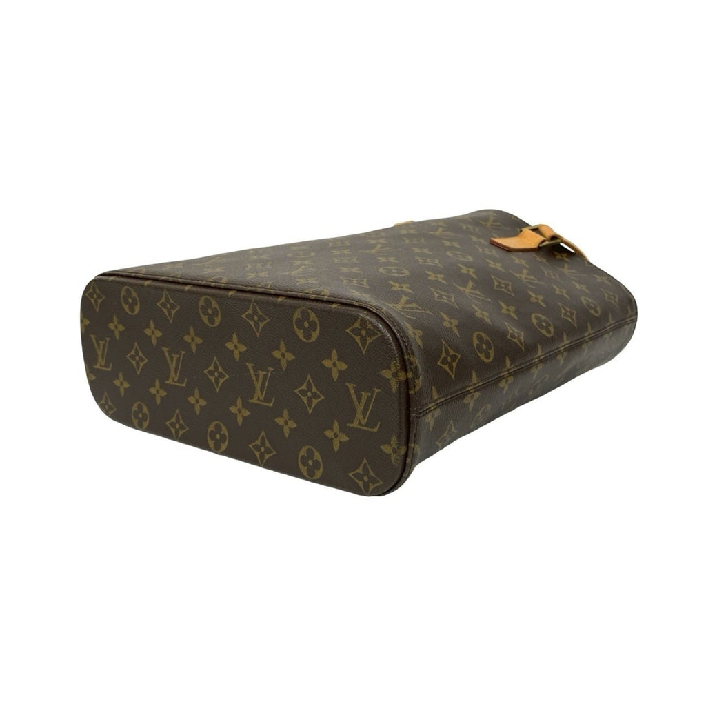Louis Vuitton Brown Leather Pvc Shoulder Bag Tote Bag