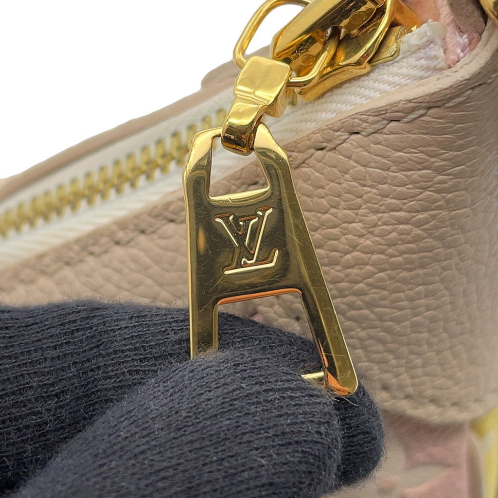 Louis Vuitton Beige Pink Yellow Monogram Empreinte Handbag Shoulder Bag