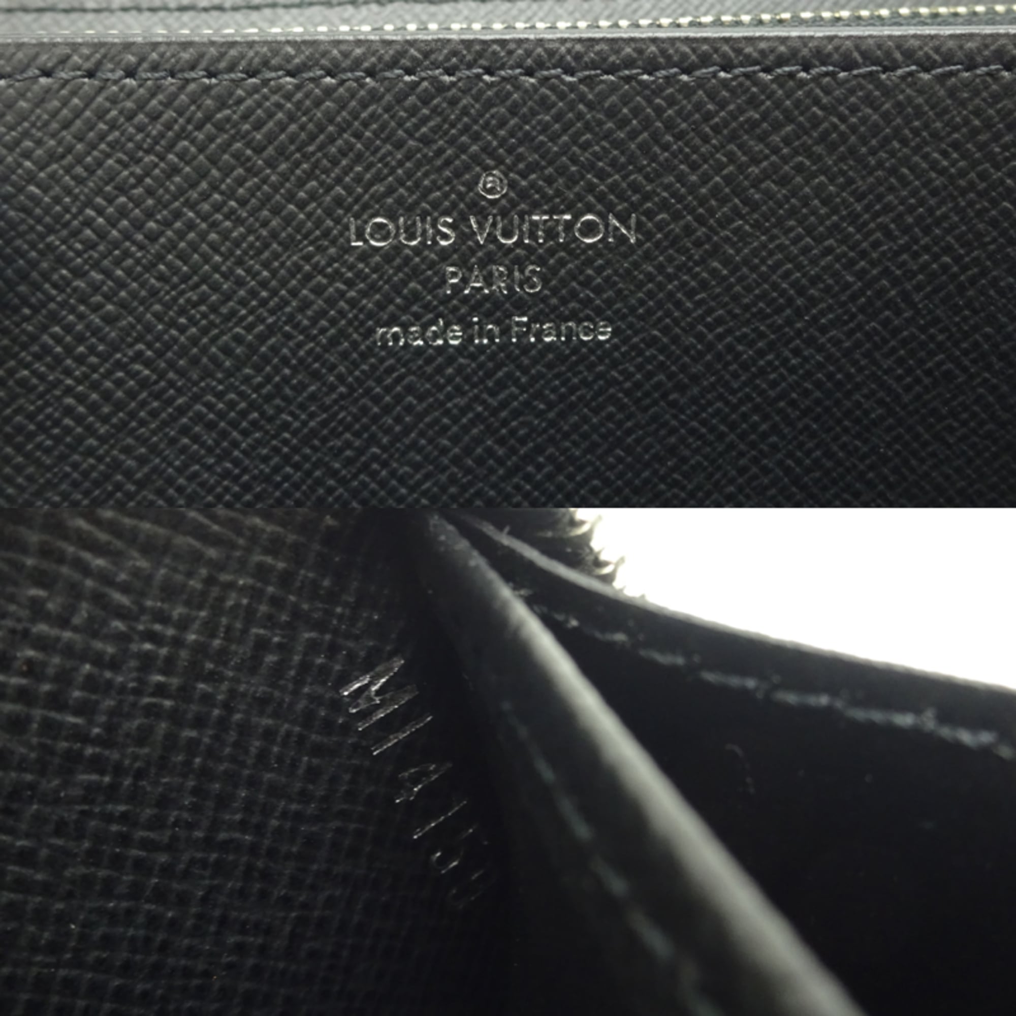 Louis Vuitton Black Noir Epi Leather Long Wallet