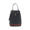 Gucci Ophidia Black Leather Handbag (Pre-Owned)