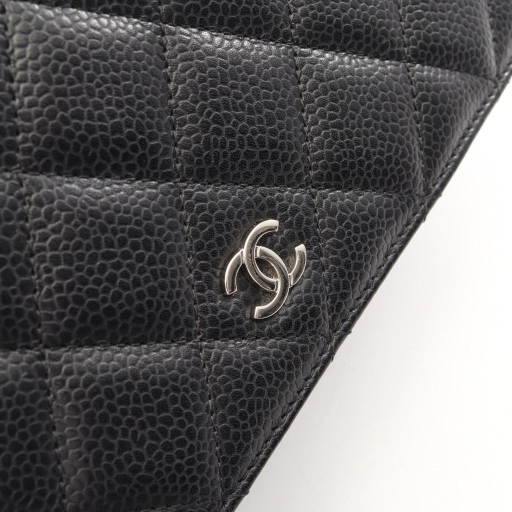 Chanel Black Grained Calfskin Handbag Shoulder Bag