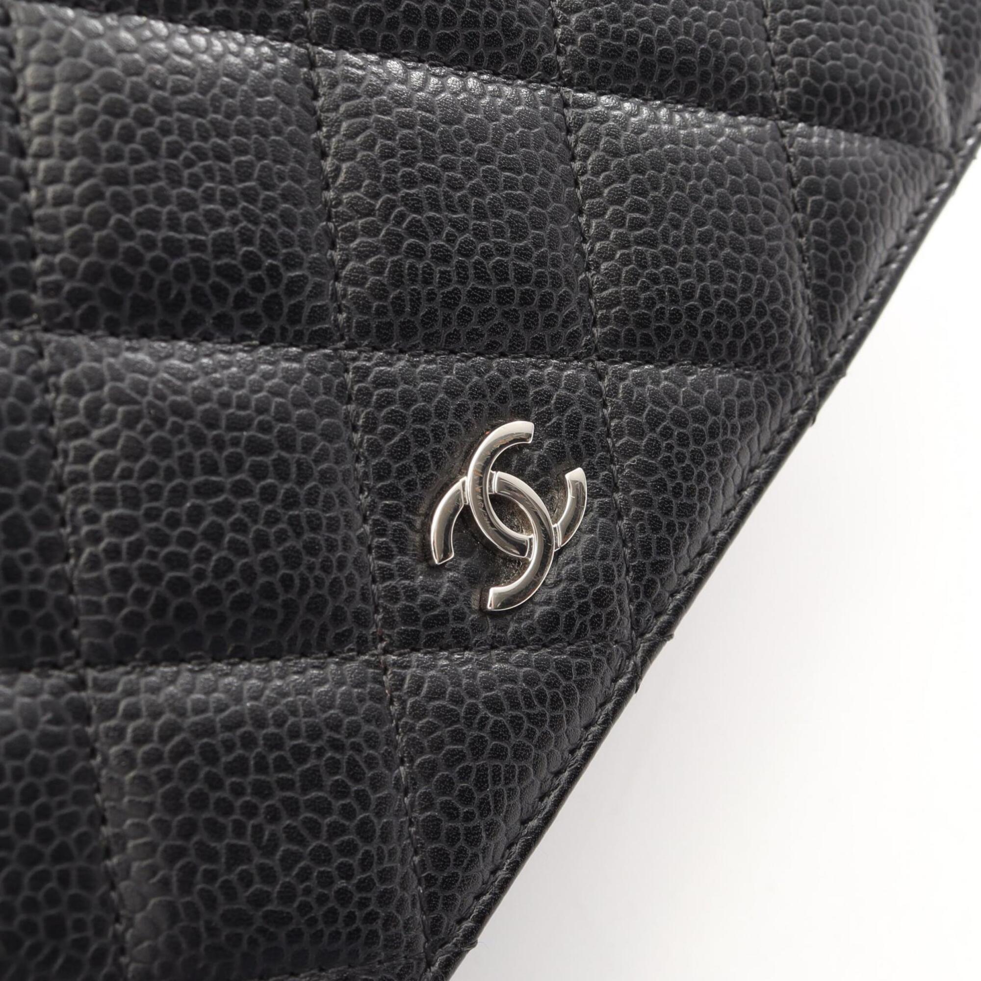 Chanel Black Grained Calfskin Handbag Shoulder Bag