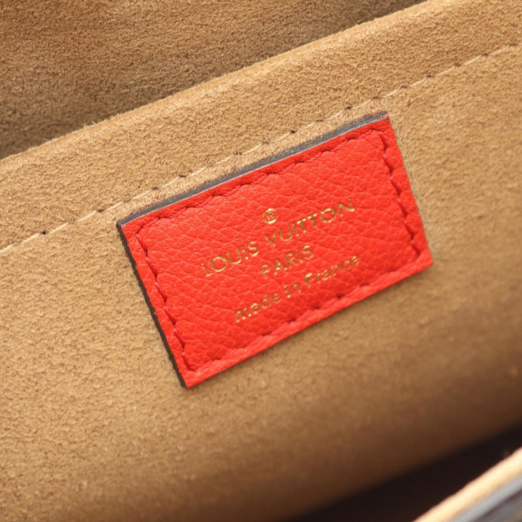 Louis Vuitton Brown Coquelicots Monogram Red Color Monogram Leather Handbag