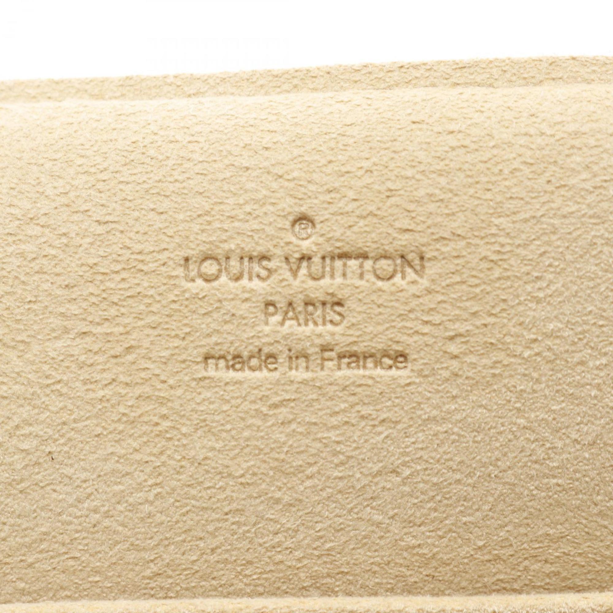 Louis Vuitton Brown Coated Canvas Leather Shoulder Bag
