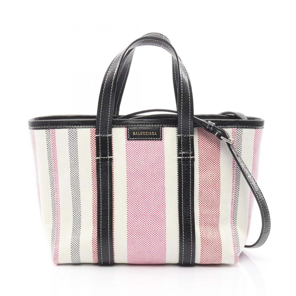 Balenciaga Multi-Color White Canvas Hand