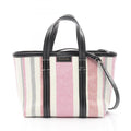 Balenciaga Multi-Color White Canvas Hand