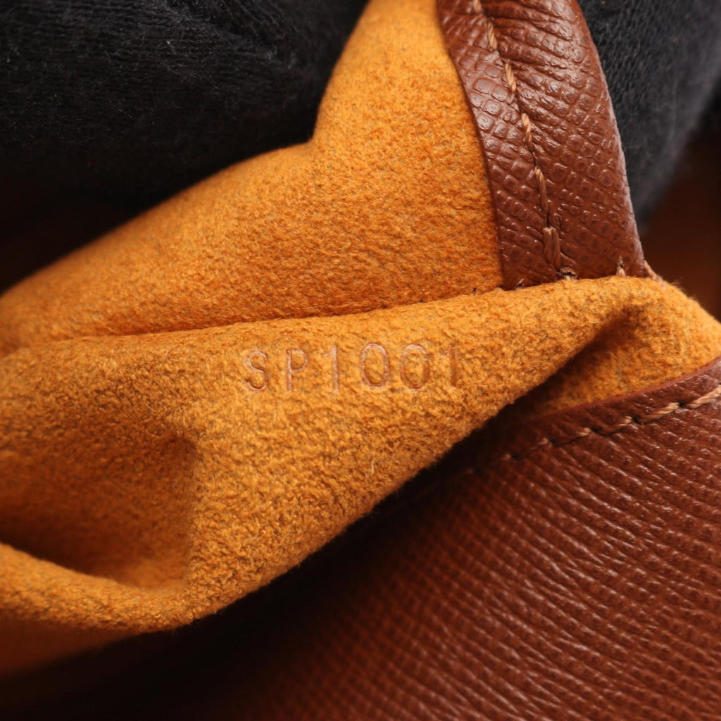 Louis Vuitton Brown Coated Canvas Leather Shoulder Bag