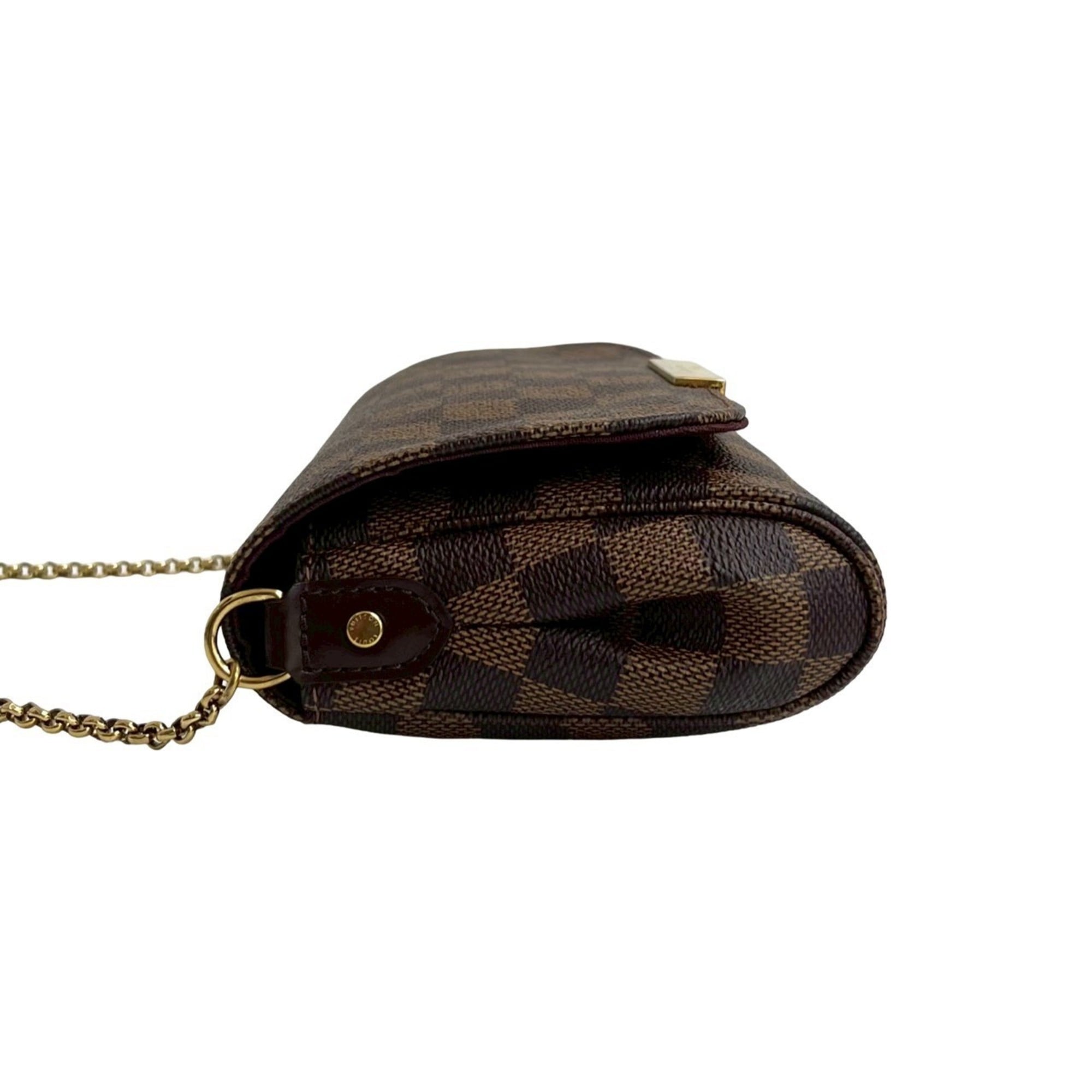 Louis Vuitton Brown Leather Pvc Pochette Shoulder Bag