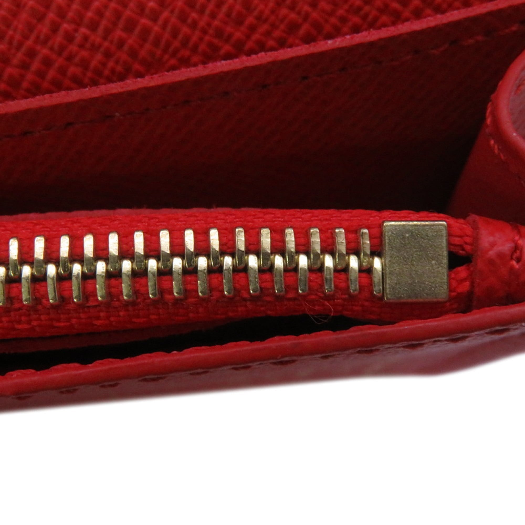 Louis Vuitton Damier Brown Damier Canvas Red Color Damier Canvas Long Wallet