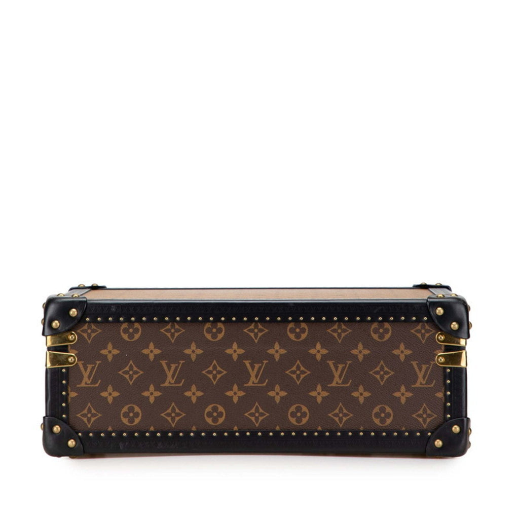 Louis Vuitton Monogram Reverse Black Brown Monogram Reverse Pvc Leather Attaché Case Briefcase