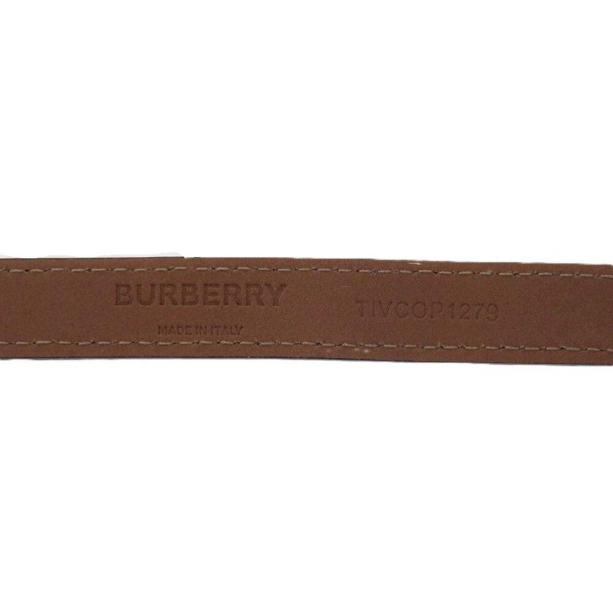Burberry Gray Leather Fanny Pack Pouch