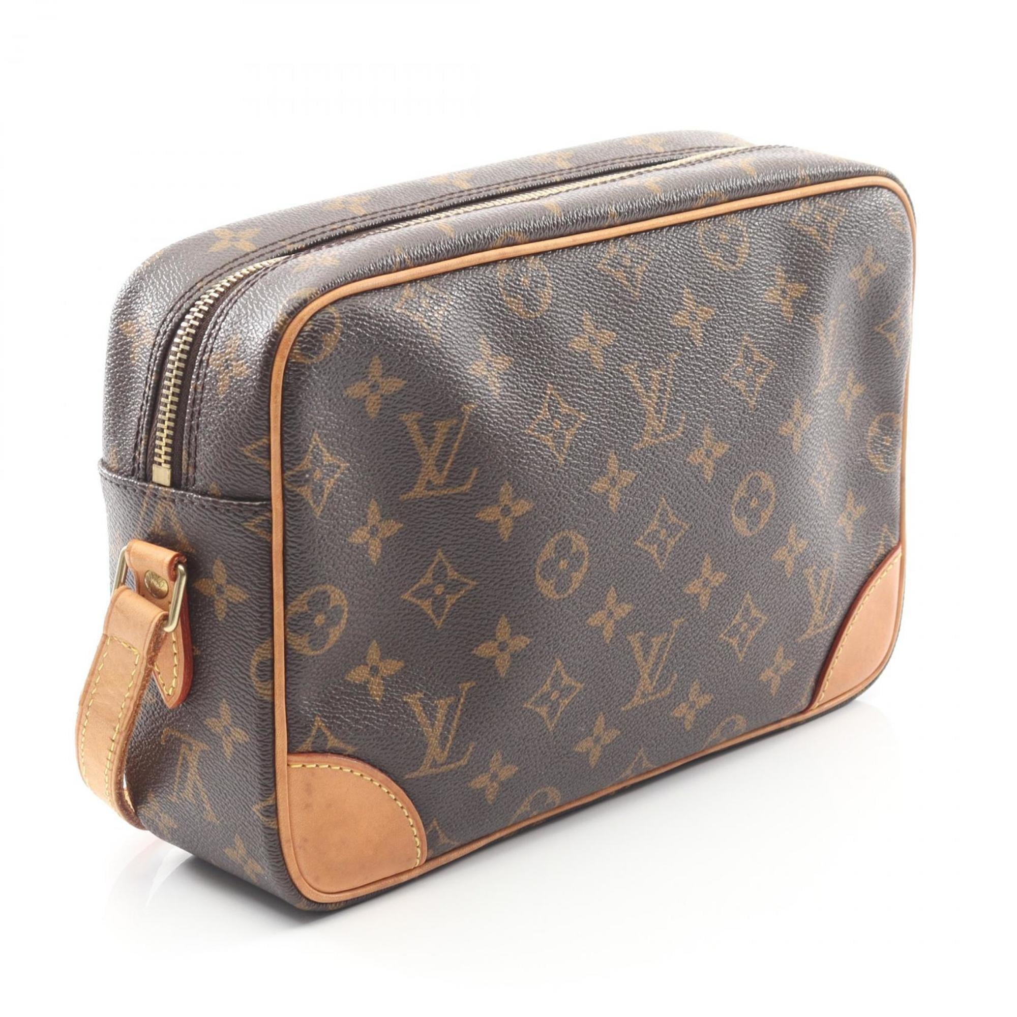 Louis Vuitton Brown Coated Canvas Pvc Leather Monogram Shoulder Bag