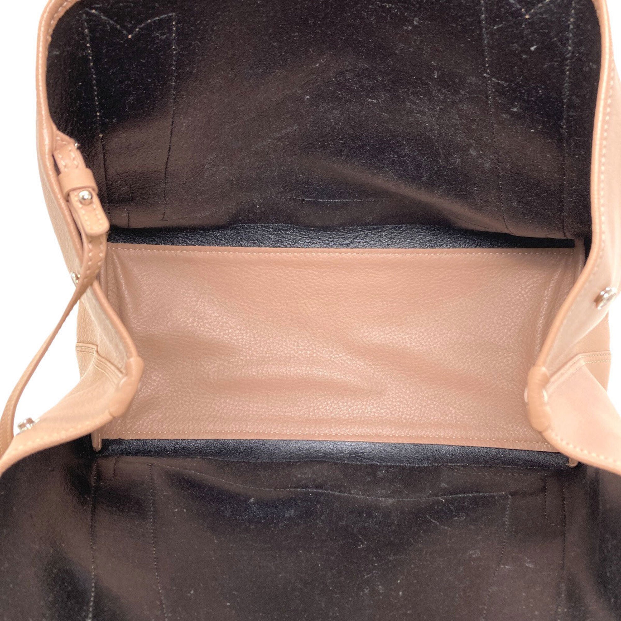 Balenciaga Brown Leather Handbag Pouch