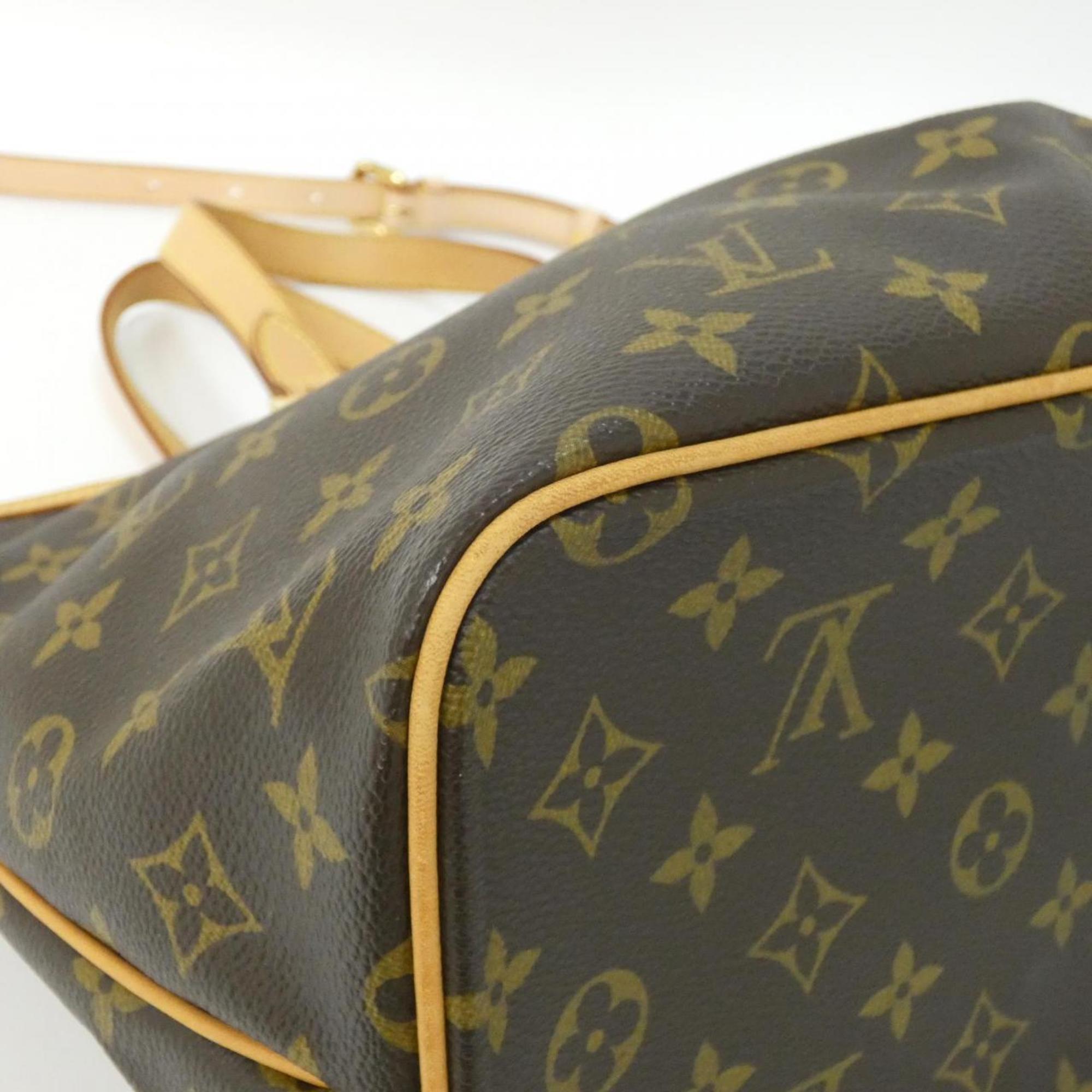 Louis Vuitton Brown Coated Canvas Handbag Tote Bag