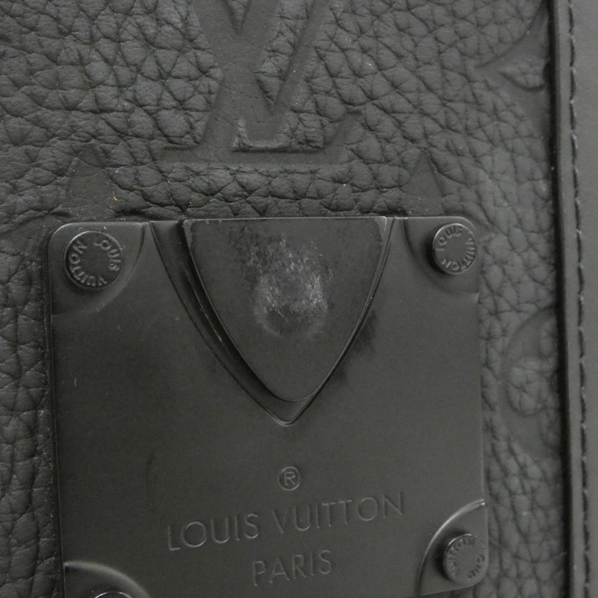 Louis Vuitton Black Leather Shoulder Bag