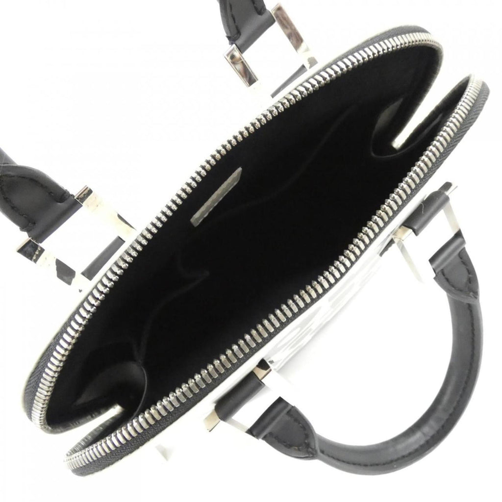 Louis Vuitton Black White Coated Canvas Handbag