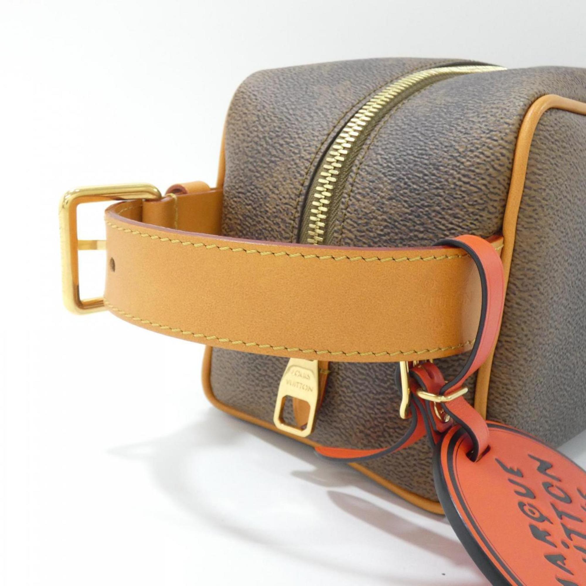 Louis Vuitton Marron Coated Canvas Pouch