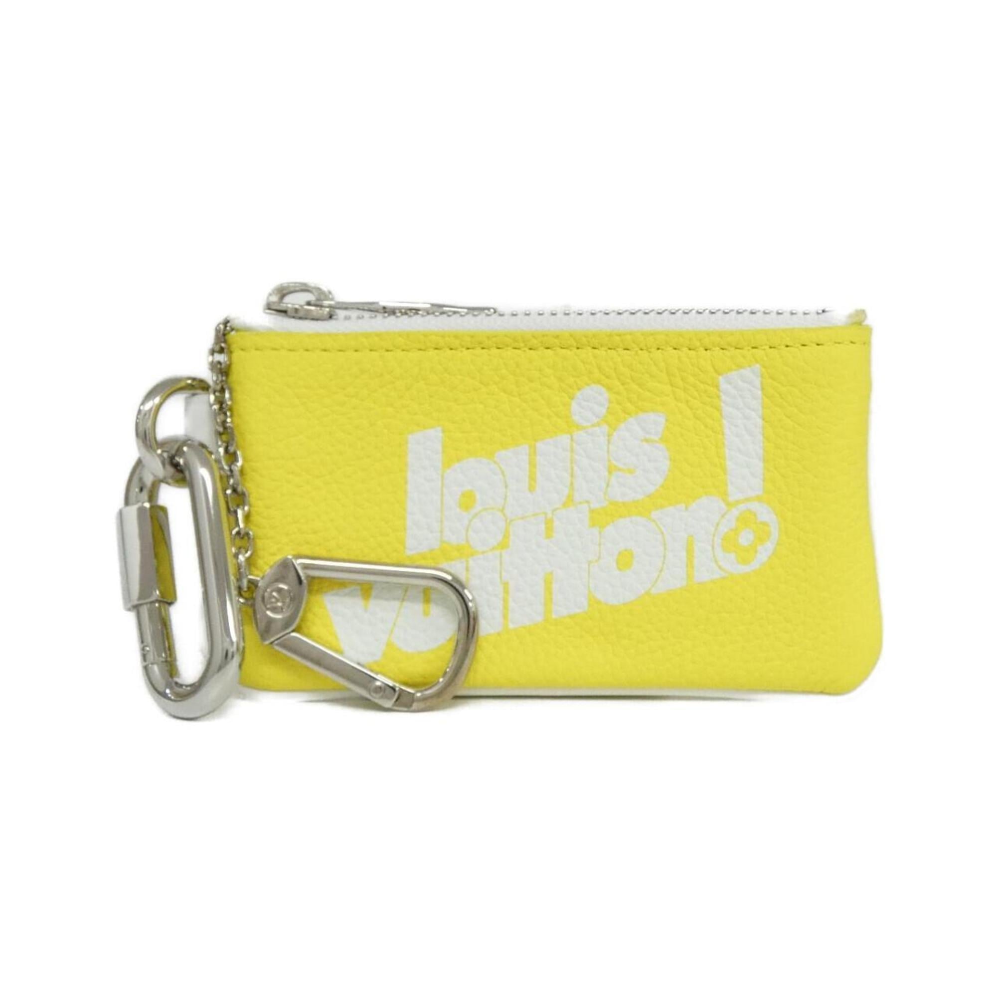 Louis Vuitton Yellow Leather Coin Purse/Coin Case