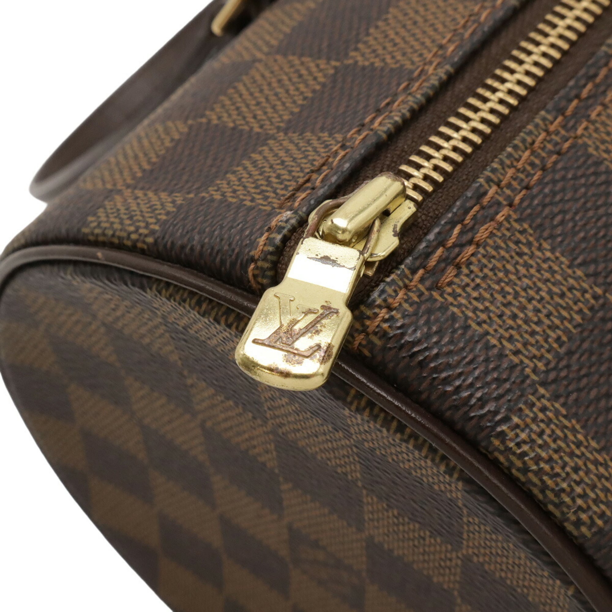 Louis Vuitton Brown Pvc Handbag Pouch Shoulder Bag