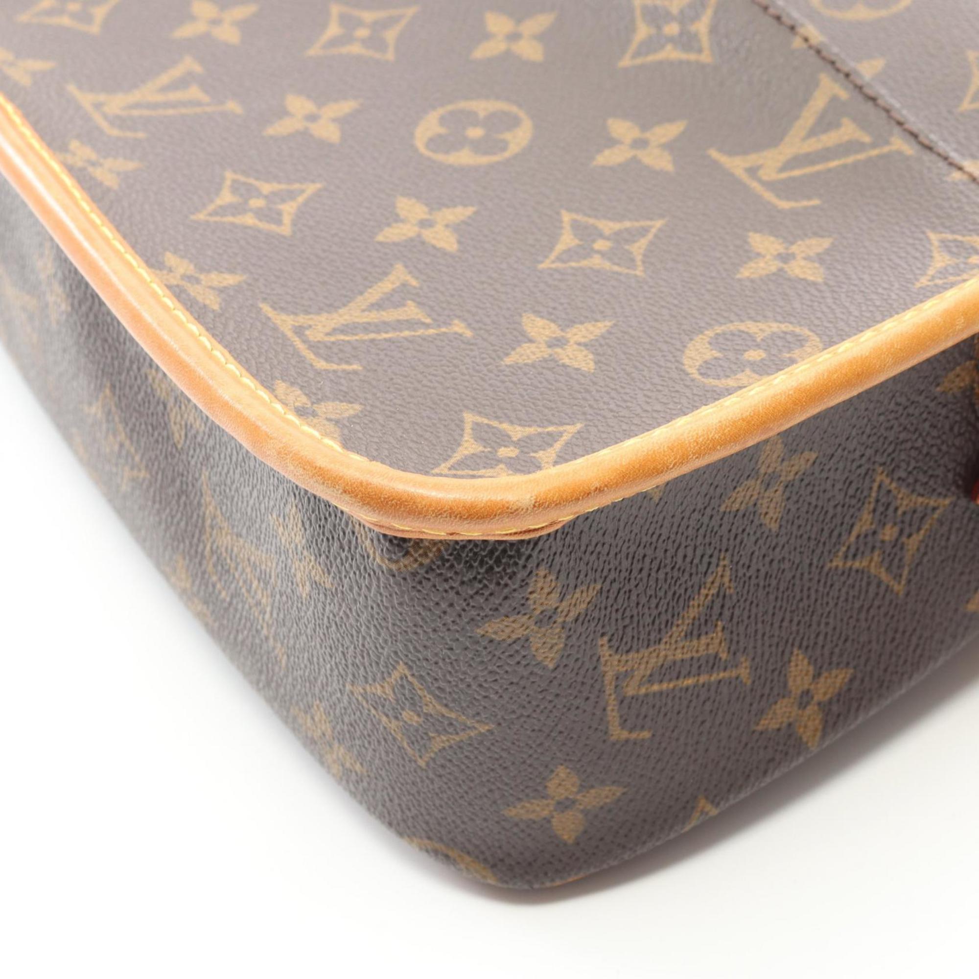 Louis Vuitton Brown Pvc Leather Shoulder Bag