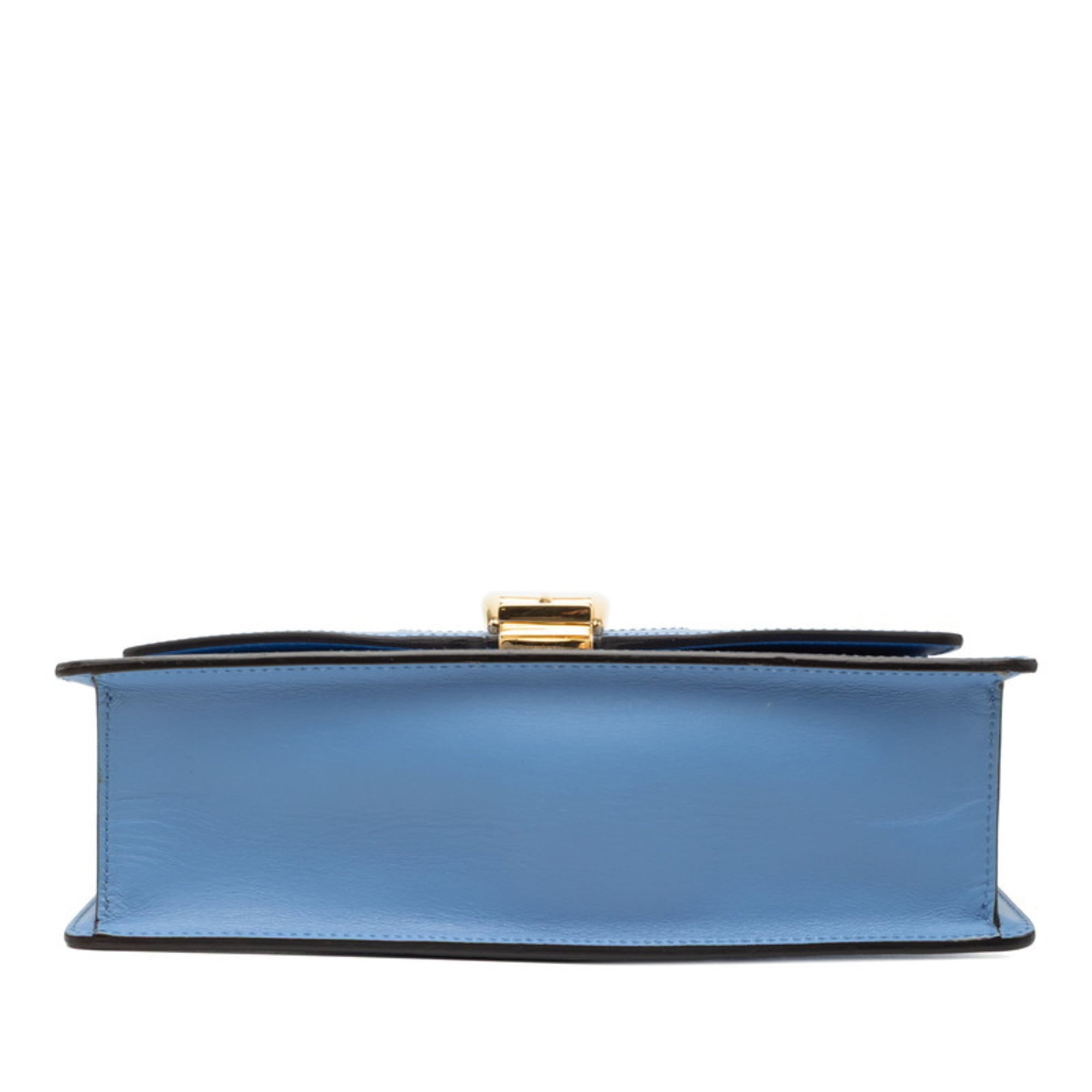Gucci Blue Leather Shoulder Bag (Pre-Owned)