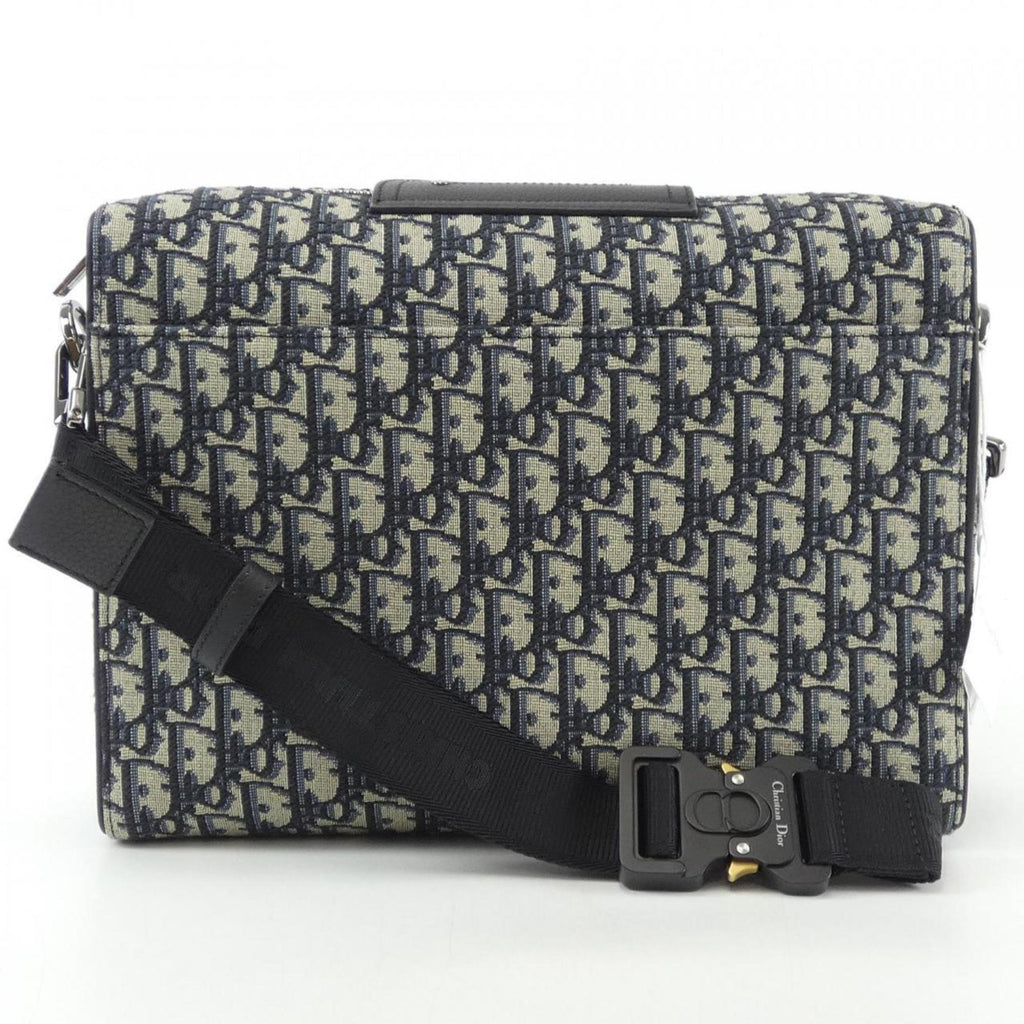 Christian Dior Beige Navy Handbag Shoulder Bag (Pre-Owned)
