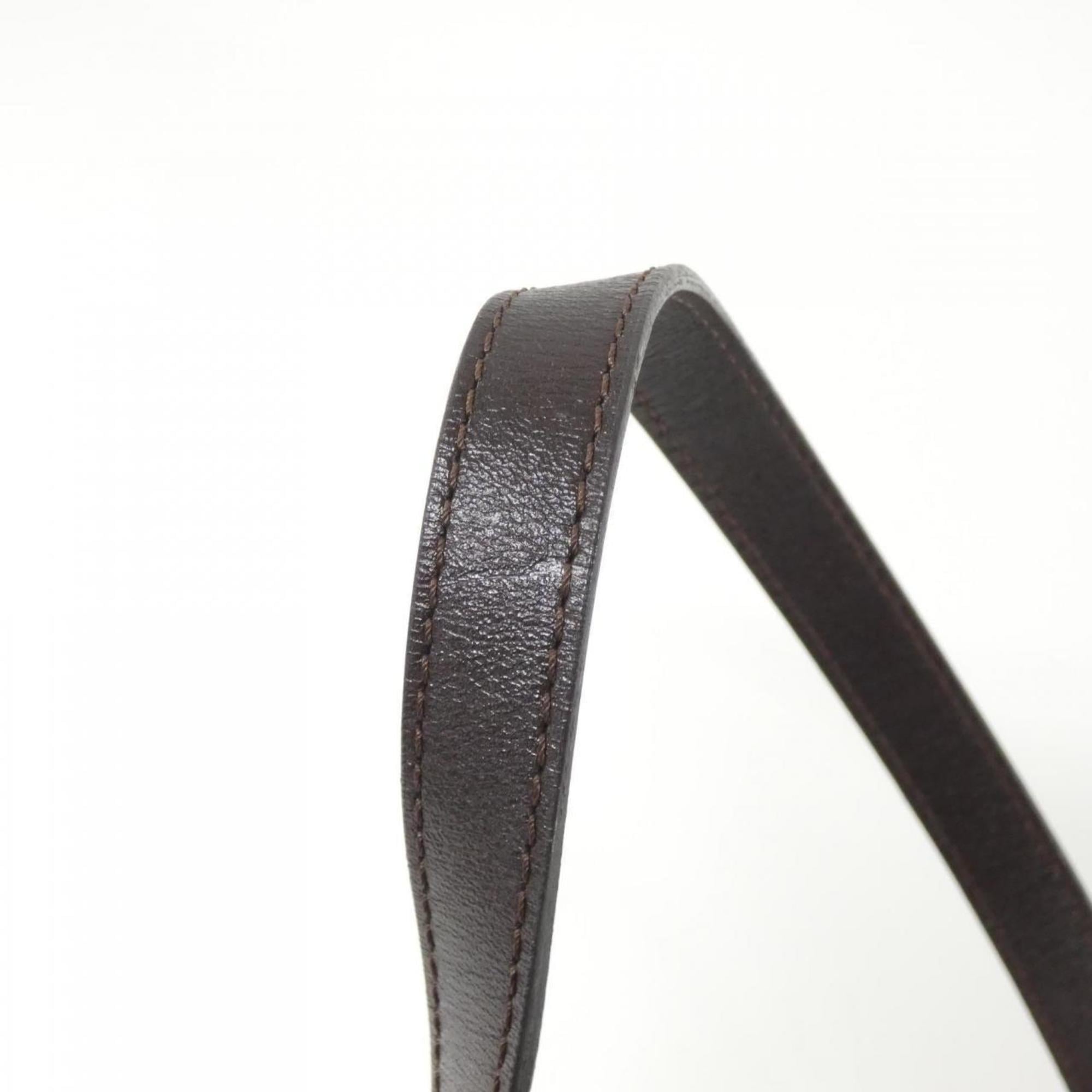Fendi Brown Canvas Shoulder Bag