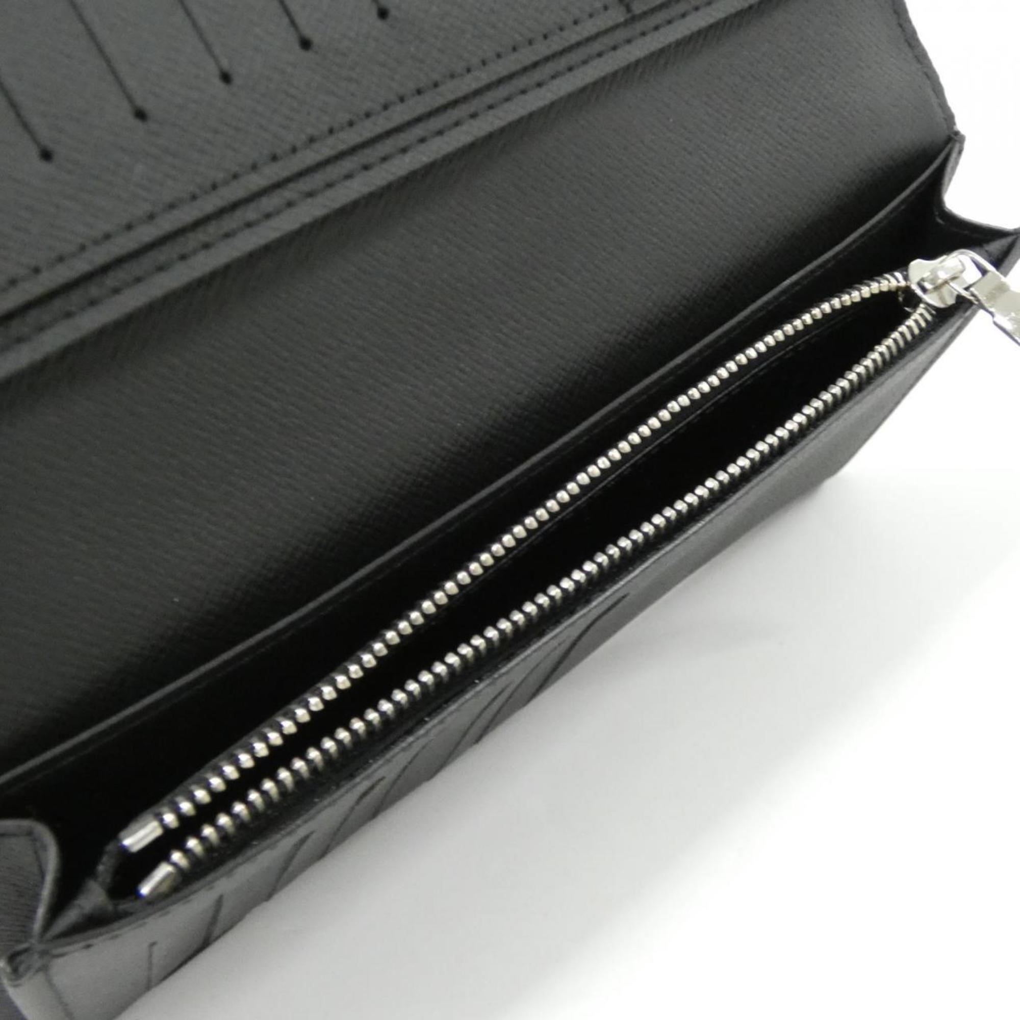 Louis Vuitton Black Leather Long Wallet