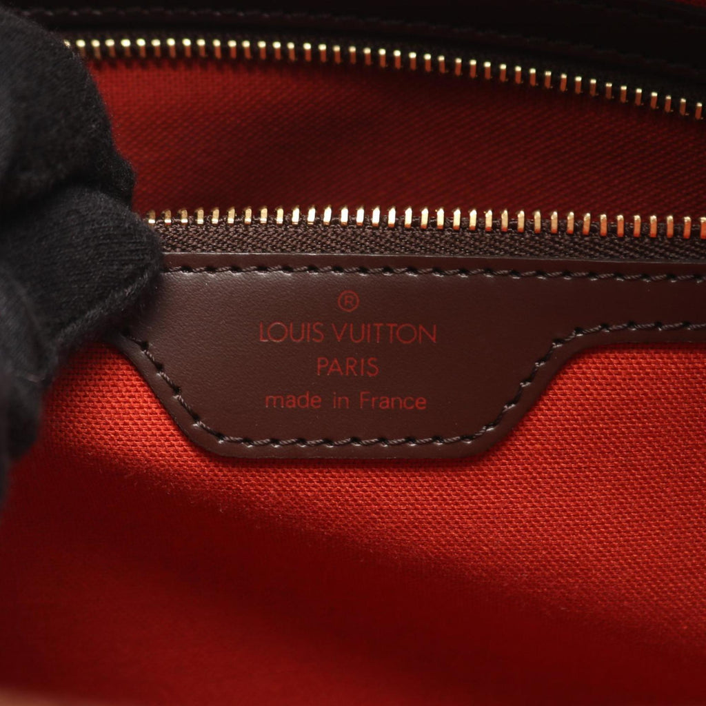 Louis Vuitton Brown Coated Canvas Leather Handbag