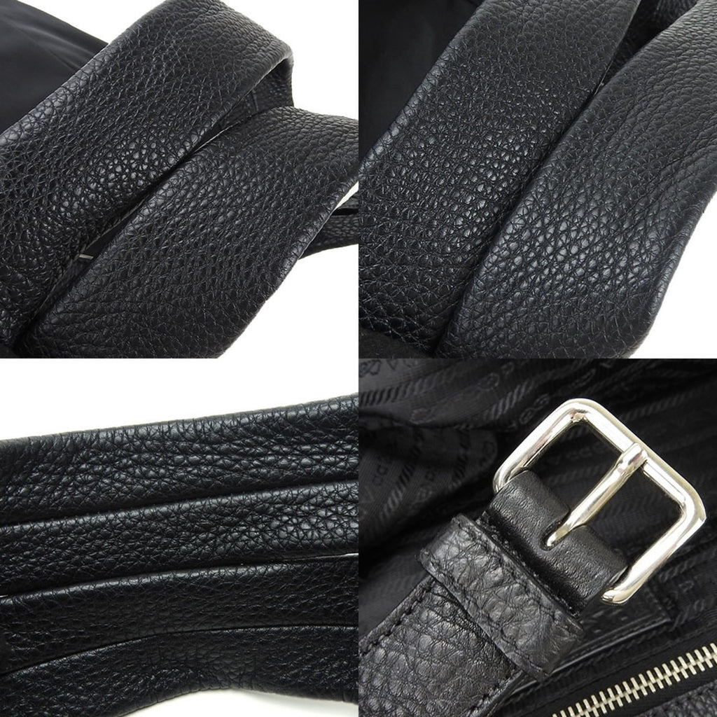 Prada Black Nero Tessuto Shoulder Bag Tote Bag