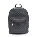 Louis Vuitton Black Coated Canvas Leather Backpack