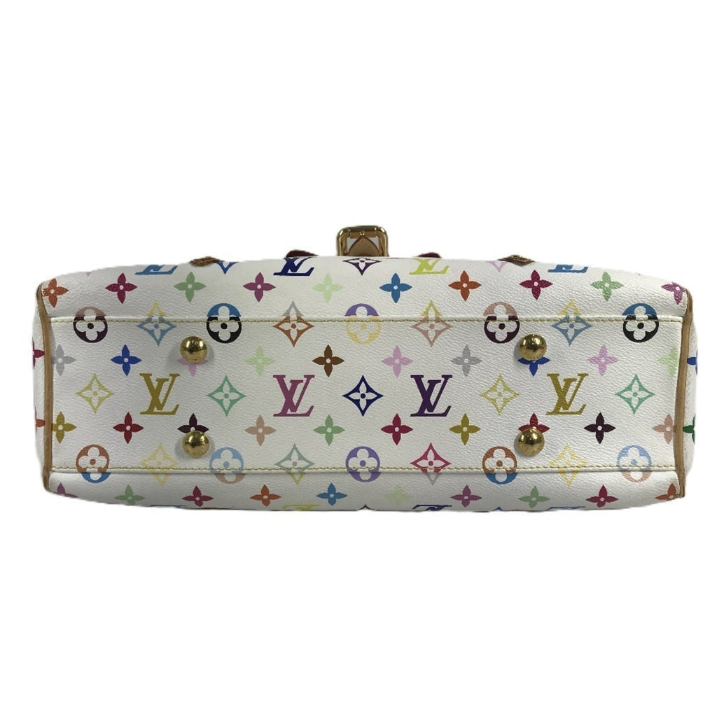 Louis Vuitton Blanc White Monogram Multicolore Shoulder Bag Tote Bag