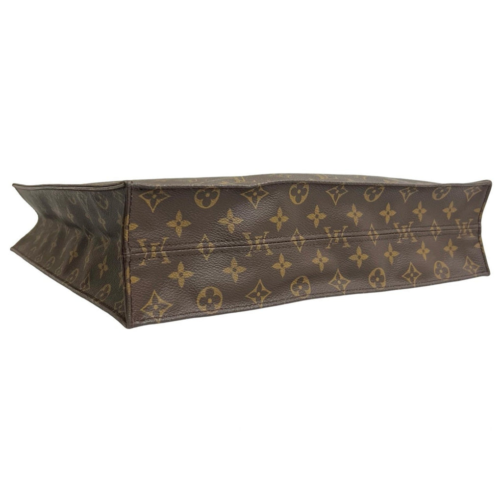 Louis Vuitton Brown Leather Pvc Handbag Tote Bag